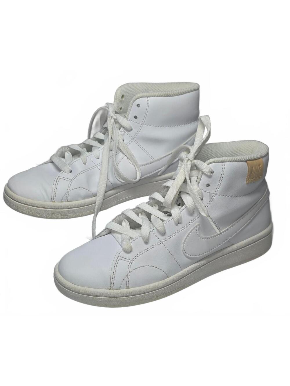 Nike White High-Top Court Royale 2 Mid Top Size US 7 Sneakers CT1725-100